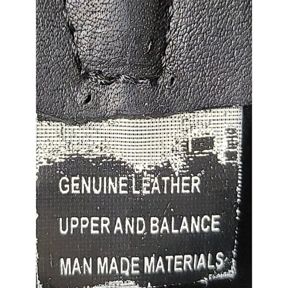 Vintage Black Soft Leather Flame  AND Oil Resistant Engineer Wester Boots Size 1 - Picture 11 of 15